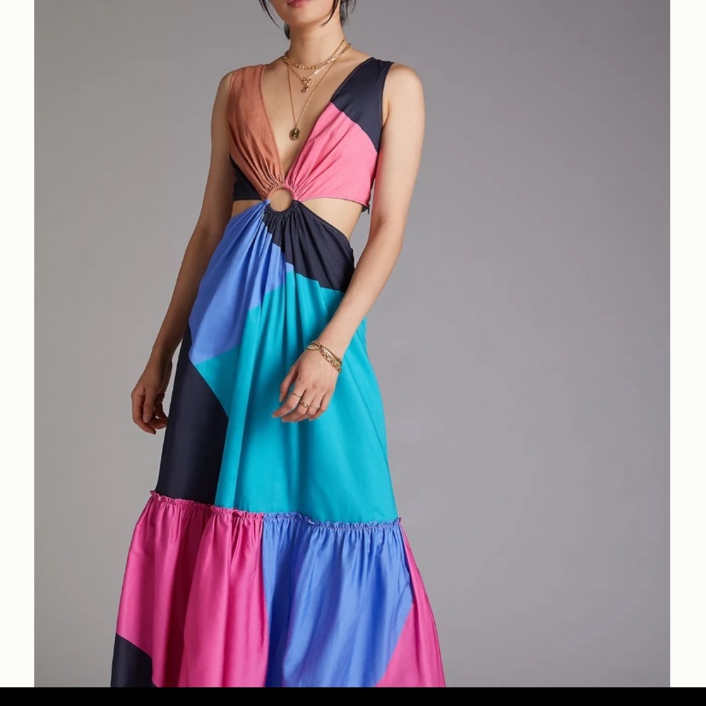 Anthropologie dress wore one time!! Size 4 and is so cute and colorful !